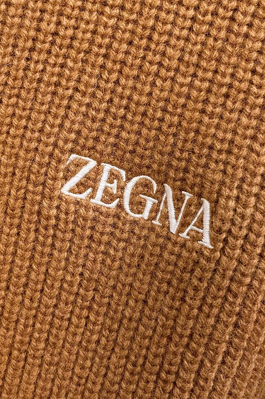 Свитер на молнии Zegna Premium - Brown