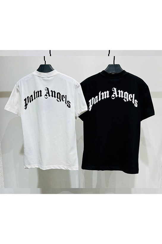 Белая футболка Palm Angels Broken Palm print