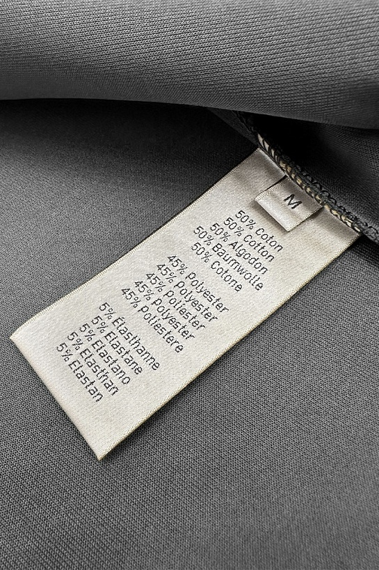 Мужская кофта на молнии Hermes серого цвета 