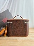 Кожаная сумка косметичка Etro с узором пейсли 24x17 см