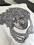 Мужская футболка Versace Medusa logo-embroidered - White