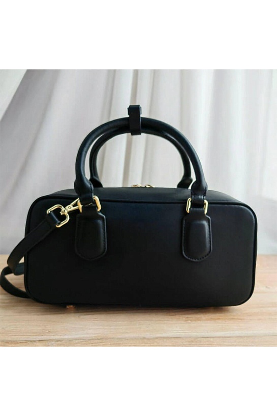 Кожаная сумка MIU MIU Arcadie 23x14 см - Black