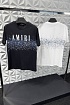 Оверсайз футболка Amiri "Paint Splatter" - Black
