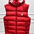 Мужской жилет Moncler красного цвета