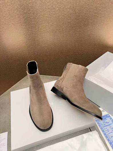 Женские замшевые сапоги The Row   