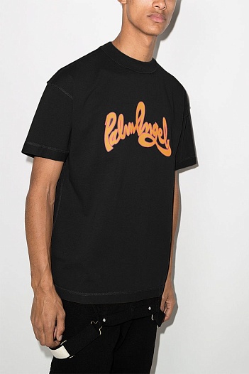 Чёрная оверсайз футболка Palm Angels   