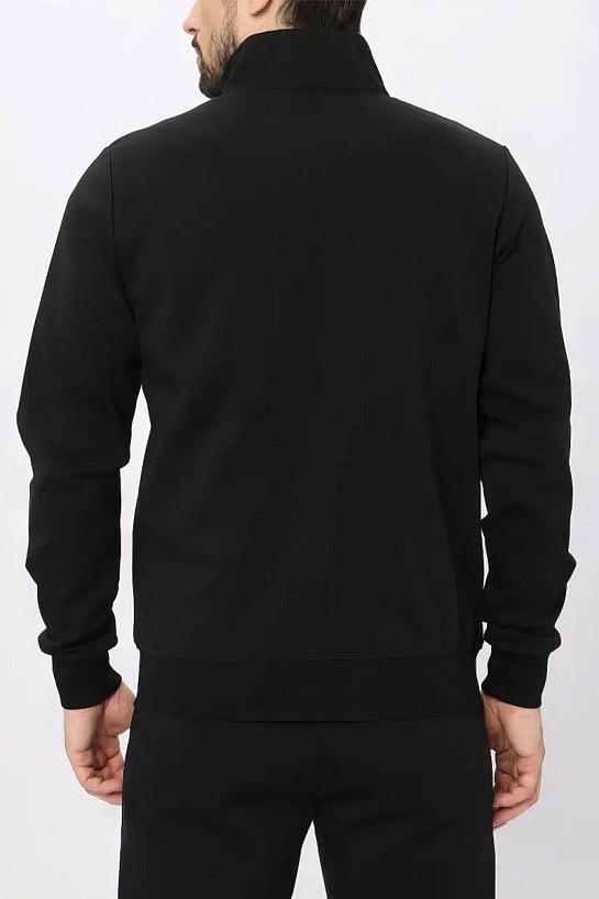 Чёрная кофта на молнии Dolce & Gabbana bee crown embroidered