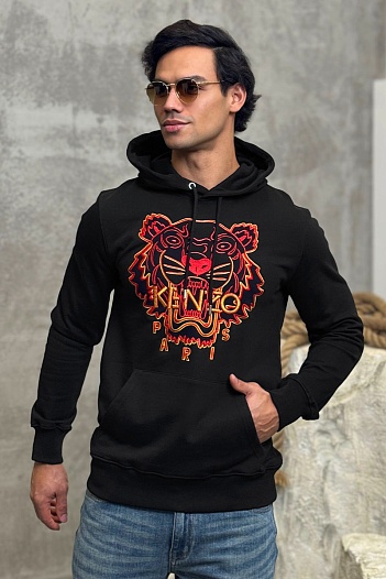 Мужское чёрное худи Kenzo The Year of the Tiger   