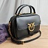 Женская кожаная сумка 22x15 - Black