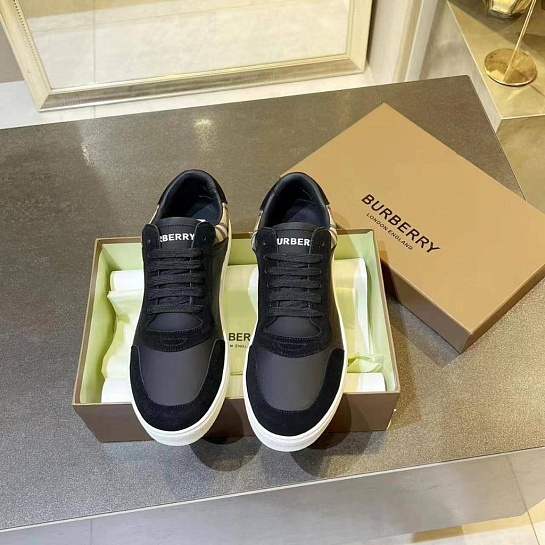 Комбинированные кроссовки Burberry Stevie