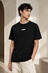 Чёрная оверсайз футболка Off-White "Cabin Baggage"