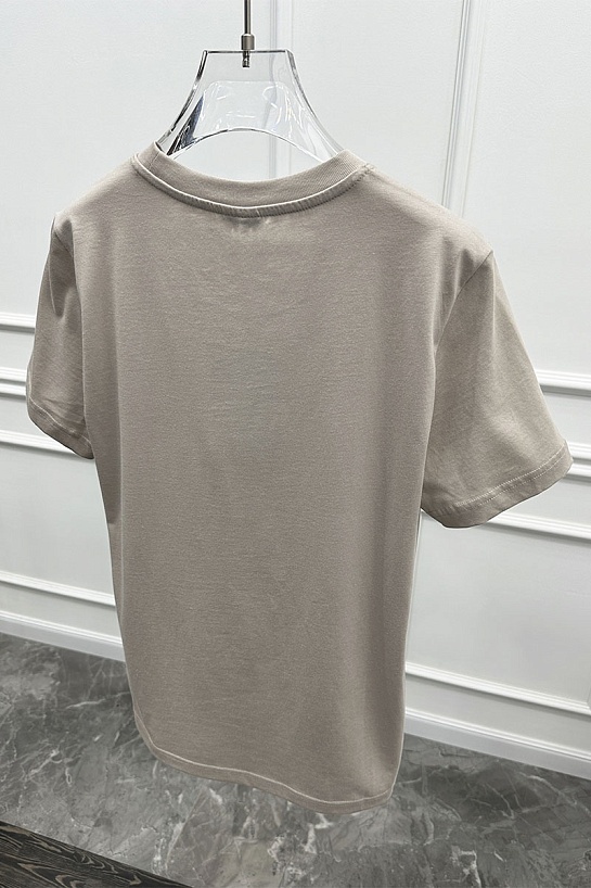 Футболка светло-бежевого цвета Paul & Shark logo-patch