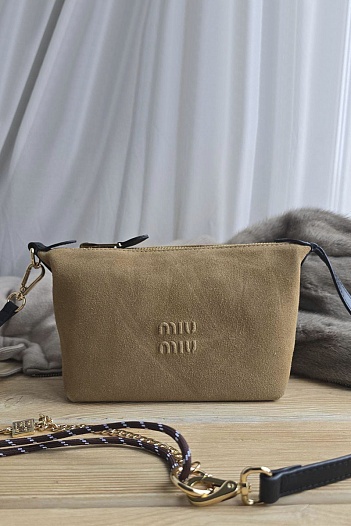 Замшевая сумка MIU MIU 22x14 см   