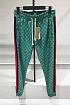 Мужские брендовые штаны Gucci Web Stripe - Green