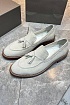 Замшевые лоферы Brunello Cucinelli tassels - Light Grey
