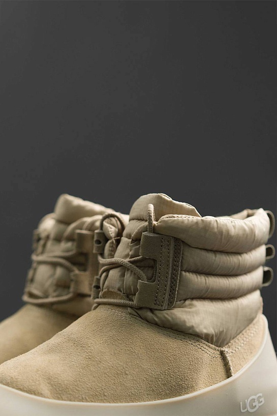 Ботинки с мехом UGG Classic Mini Lace-Up - Dune