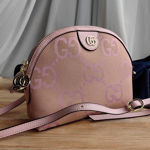Сумка Gucci Ophidia Jumbo GG Small 24x18 см - Pink   