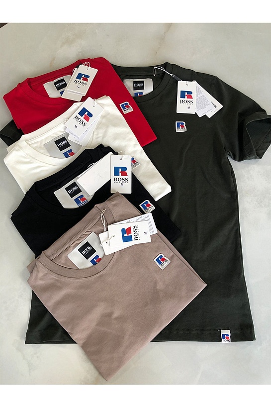 Мужская чёрная футболка Hugo Boss