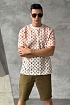 Белая оверсайз футболка Louis Vuitton Monogram Gradient