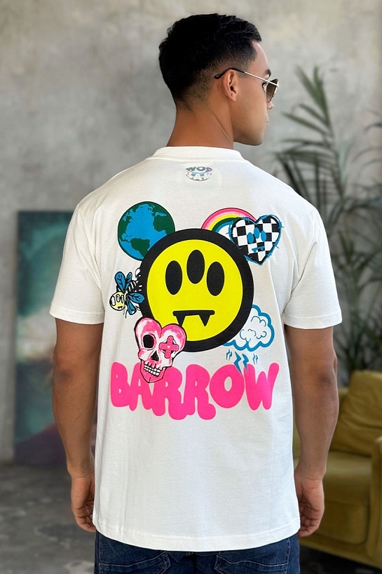 Мужская белая футболка Barrow