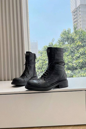 Женские ботинки MIU MIU Premium - Black   