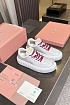 Женские кожаные кроссовки MIU MIU Premium