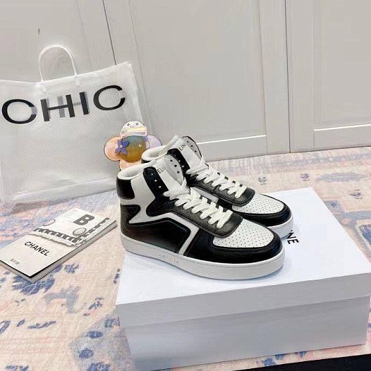 Женские кожаные кроссовки Celine - White / Black   