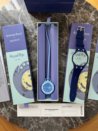 Часы Audemars Piguet × Swatch Royal Pop Lan Ba premium   