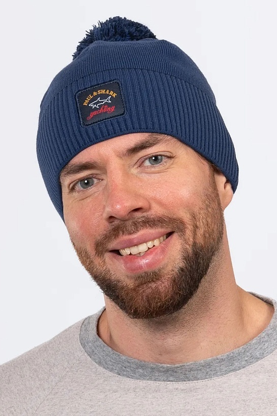 Шапка на флисе Paul & Shark logo-badge - Blue