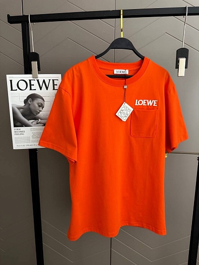 Женская оверсайз футболка Loewe premium - Orange   