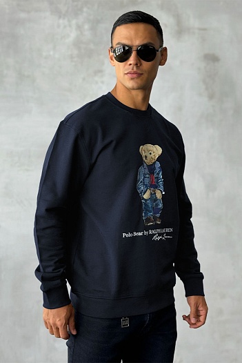 Тёмно-синий свитшот Polo Ralph Lauren "Bear"   