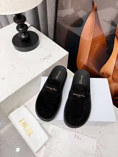 Женские замшевые мюли Dior Boy   