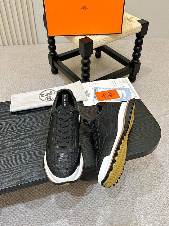 Мужские комбинированные кроссовки Hermes
