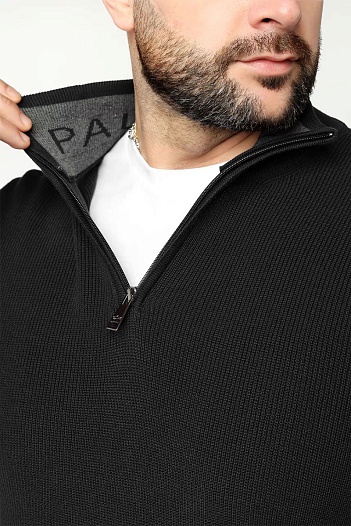 Мужской чёрный джемпер Paul & Shark zip-up   