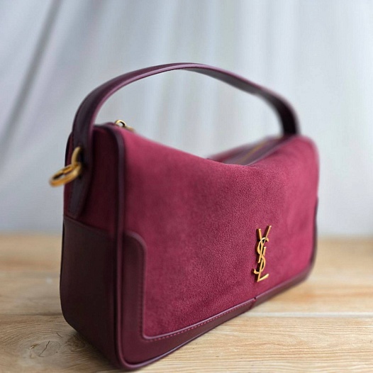 Замшевая сумка Yves Saint Laurent 29x18 см   
