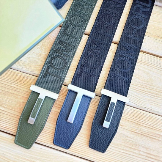 Двусторонний кожаный ремень Tom Ford (длина 105 см)