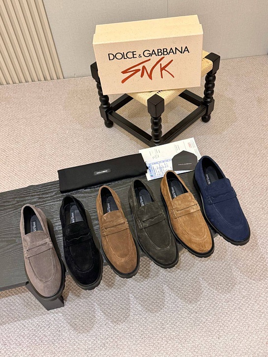 Мужские замшевые лоферы Dolce & Gabbana