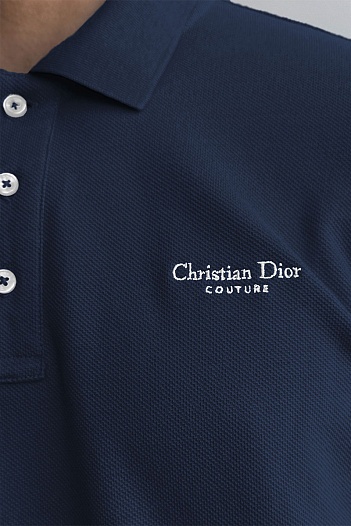 Мужское тёмно-синее поло Christian Dior   