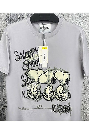 Мужская футболка Iceberg "Snoopy" - Grey   