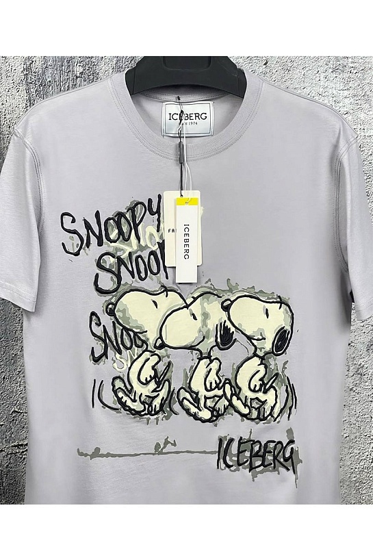 Мужская футболка Iceberg "Snoopy" - Grey
