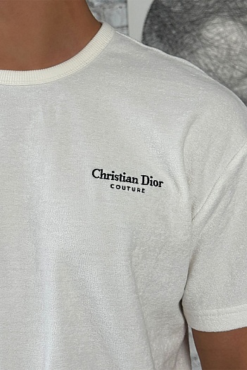 Мужская белая футболка Christian Dior Couture   