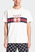 Футболка белого цвета Gucci Interlocking G
