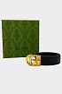 Брендовый кожаный ремень Gucci (ширина 3.8 см, длина 125 см)