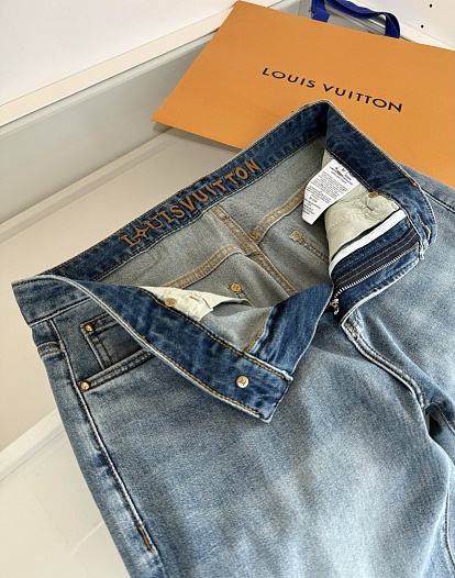 Мужские синие джинсы Louis Vuitton premium   