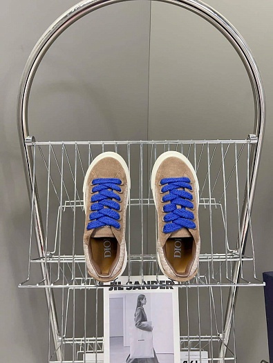 Женские комбинированные кроссовки Dior - Brown   