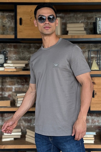 Мужская футболка Dolce & Gabbana Premium - Grey Khaki   