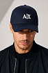 Бейсболка синего цвета Armani Exchange embroidered-logo