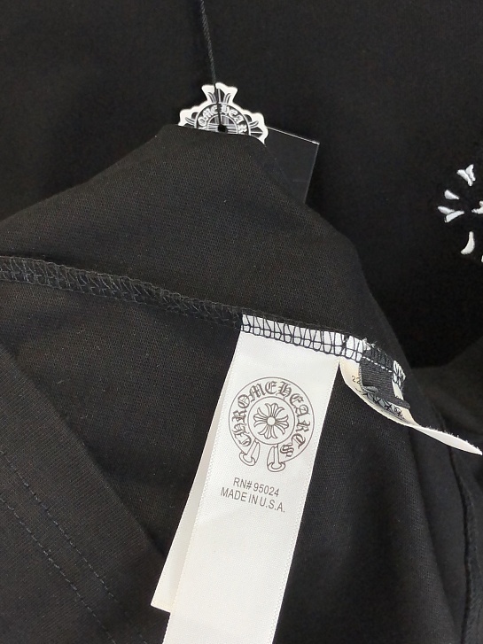 Чёрная оверсайз футболка Chrome Hearts Premium