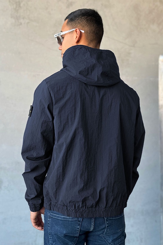 Куртка синего цвета Stone Island compass-patch