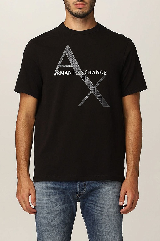 Мужская футболка чёрного цвета Armani Exchange